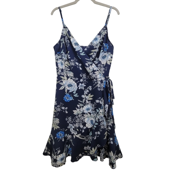 Speechless Blue Flowy Floral Dress Size XXS - Picture 1 of 7